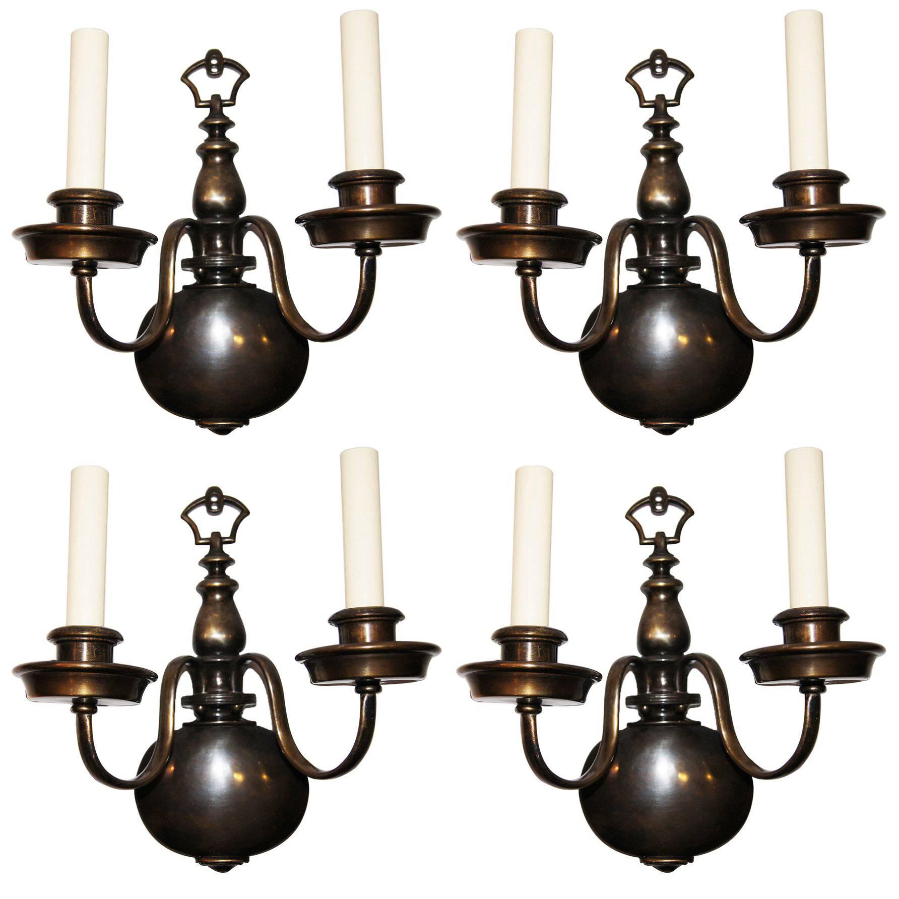 Set of Four Dutch Sconces