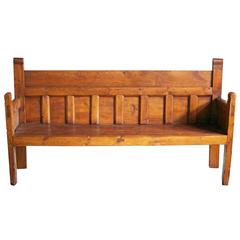 19th Century Large French Country Bench