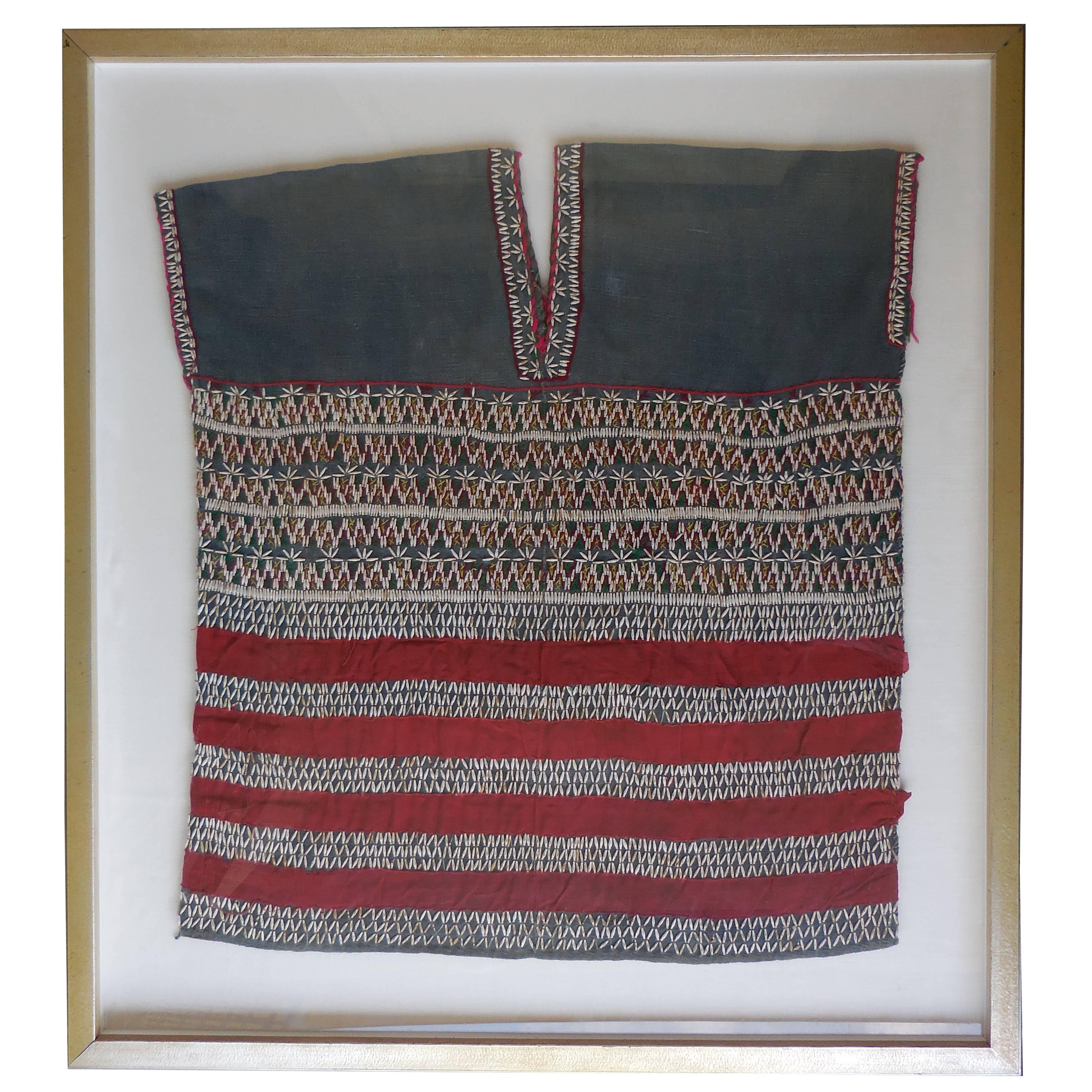 Vintage Hand Weave Tunic in Shadow Box