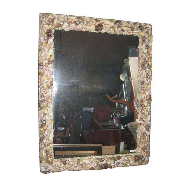 Vintage Shell Mirror from Celebrity Estate For Sale