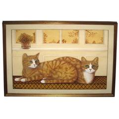 Oil Painting of Cats by Kenney 5