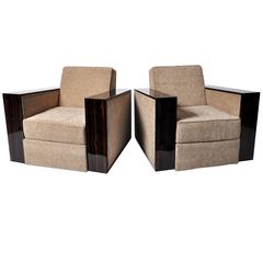 Hungarian Art Deco Style Lounge Chairs