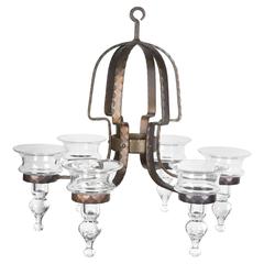 Hanging Candelabra by Erik Hoglund for Boda Nova Glassworks