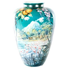 Vintage Colorful German Baluster Vase by Ulmer Keramik