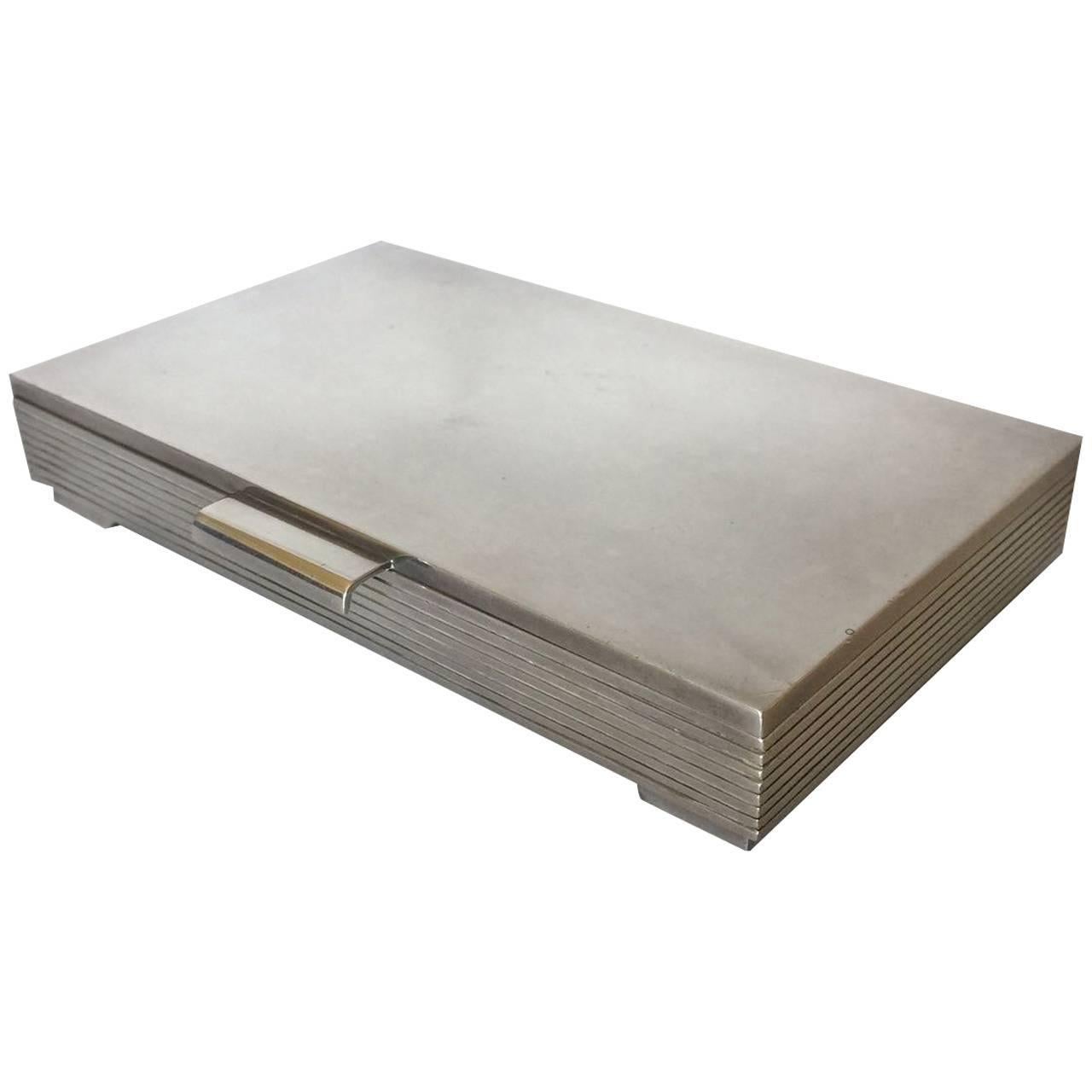 Georg Jensen Sterling Silver Keepsake Box No. 712C by Sigvard Bernadotte