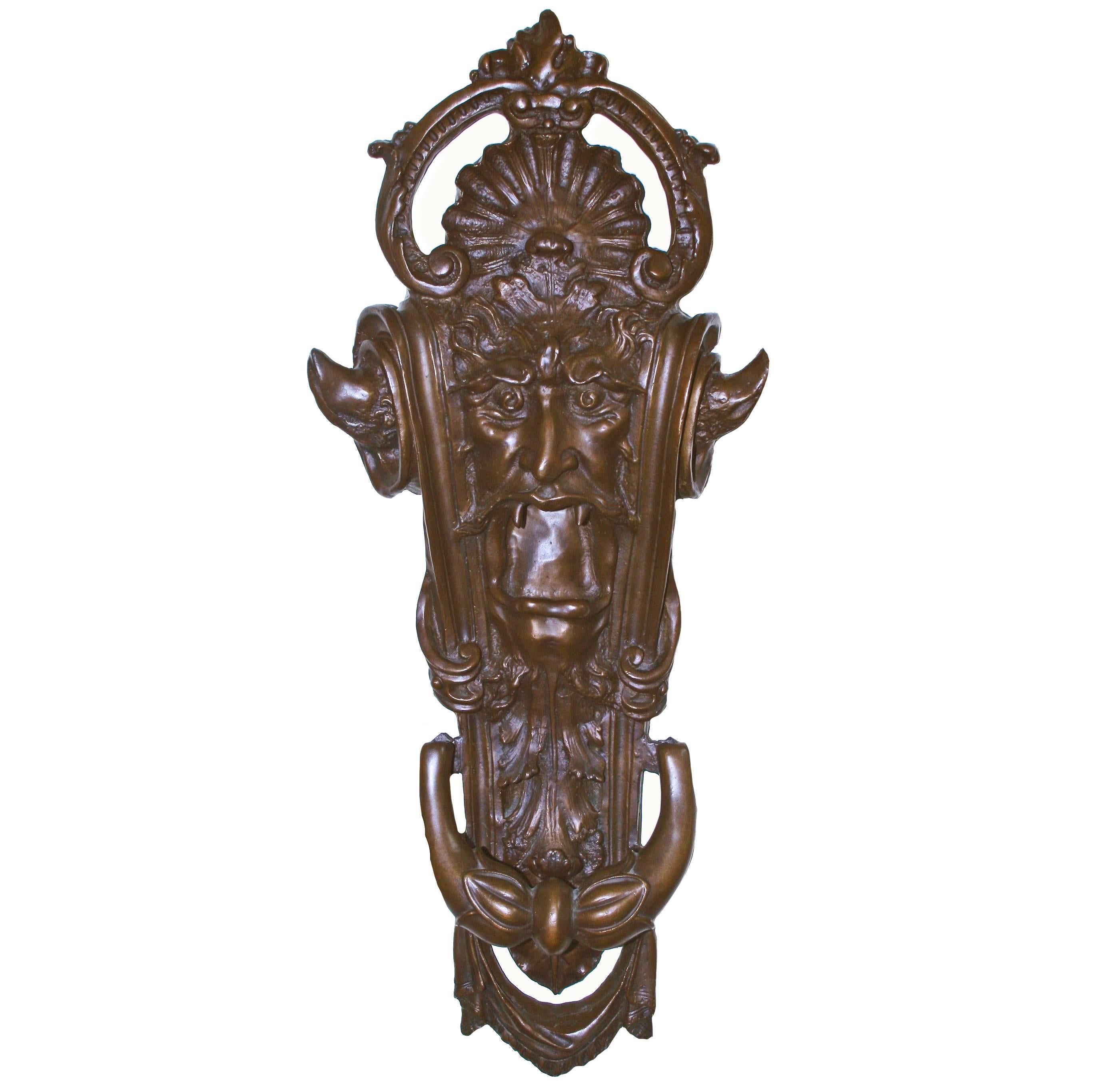 Hand Casted Lucifer Bronze Door Knocker