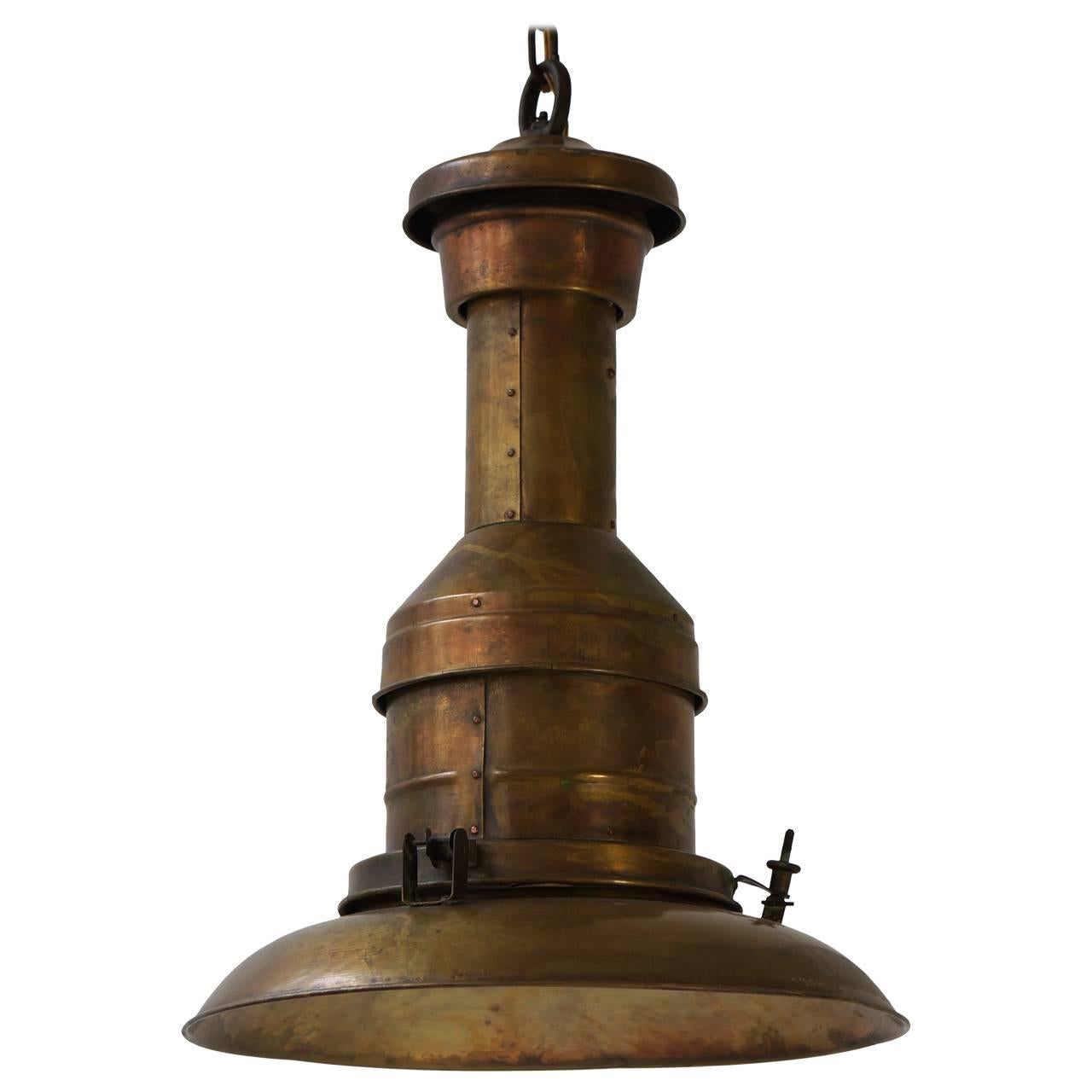 Industrial Copper Pendant Light