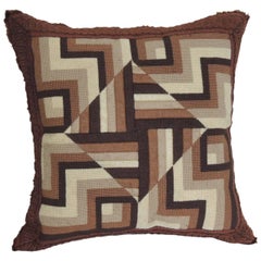 Mid-Century Modern Tapestry Decorative Pillow Textured Finish