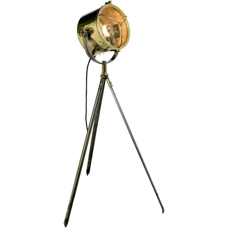 British Brass Searchlight For Sale at 1stDibs