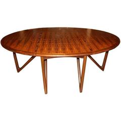 Table de salle à manger de Kurt stervig pour Jason Mbler, Danemark, années 1950