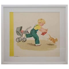 Vintage "Sally Dick and Jane" Print