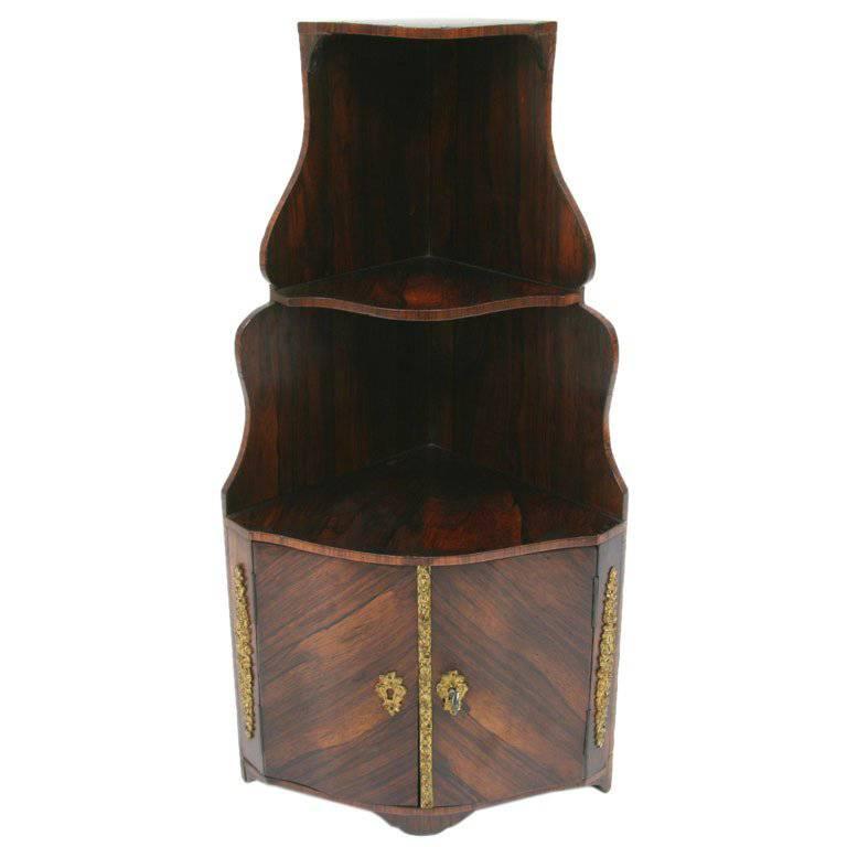 ON SALE Corner Cabinet Empire 19th Century French Rosewood For Sale