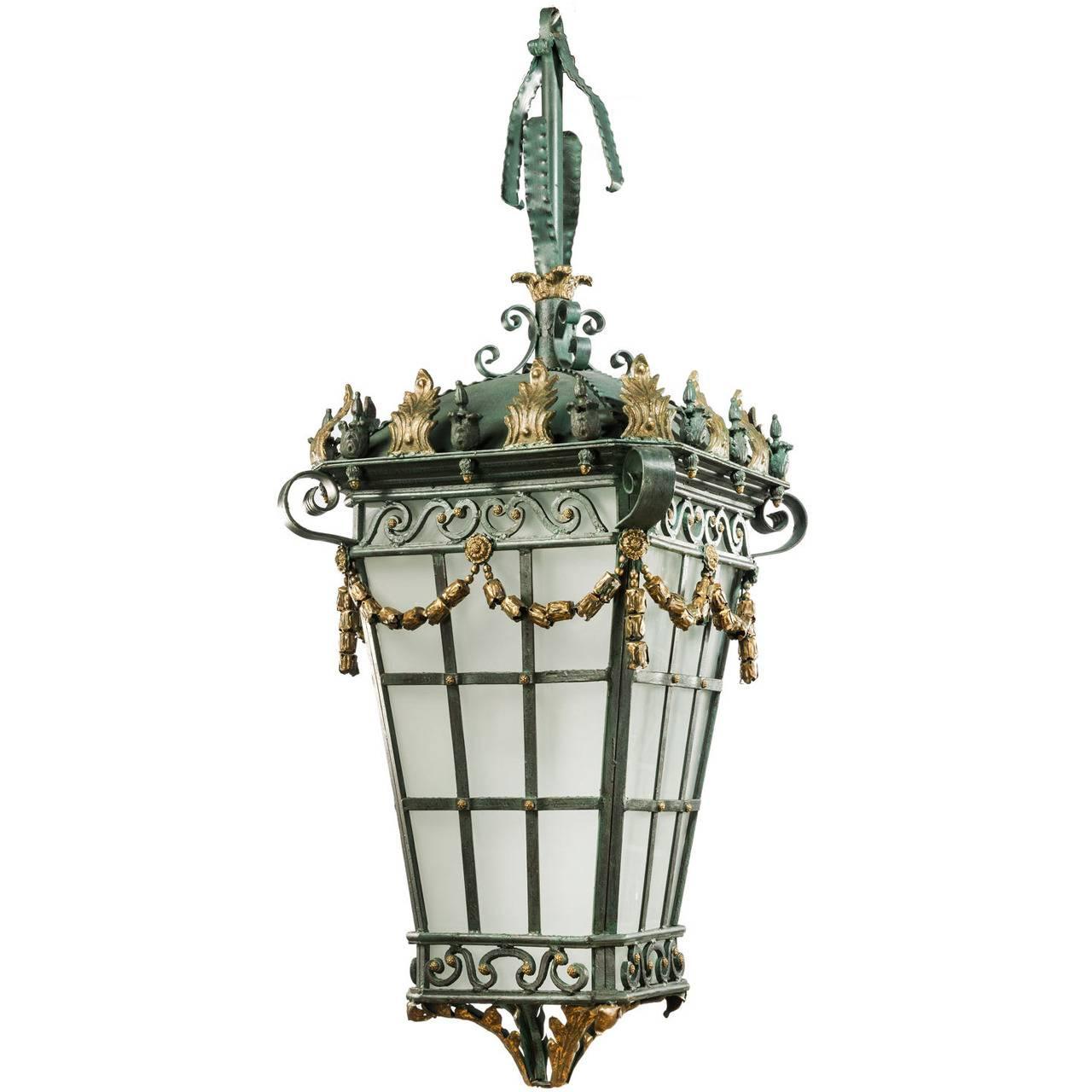Early 20th Century Bronze Lantern