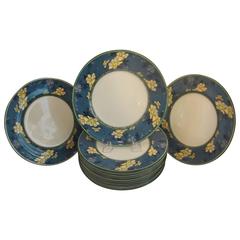 A Set of 12 Englsih Hand Painted Service Plates 7