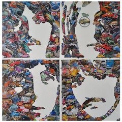 "The Beatles" Mixed-Media Collage by Dennis Stevens