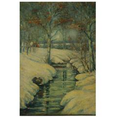 Snow Landscape Oil Painting 9