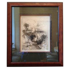 "Tower of Cortes, Mexico," Elaborate 19th Century Etching by Thomas Moran, 1883 7