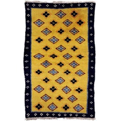 Rare Yellow Ground Antique Chinese Carpet