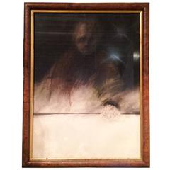 Framed Charcoal Drawing of Man "O'Conner" 8