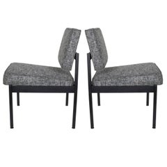 Pair of Mid-Century Modern Easy Chairs in the Style of Florence Knoll