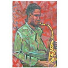 John Coltrane Jazz  Painting