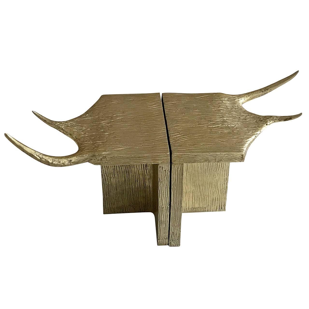 Stag T-Stool of Aluminum by Rick Owens For Sale