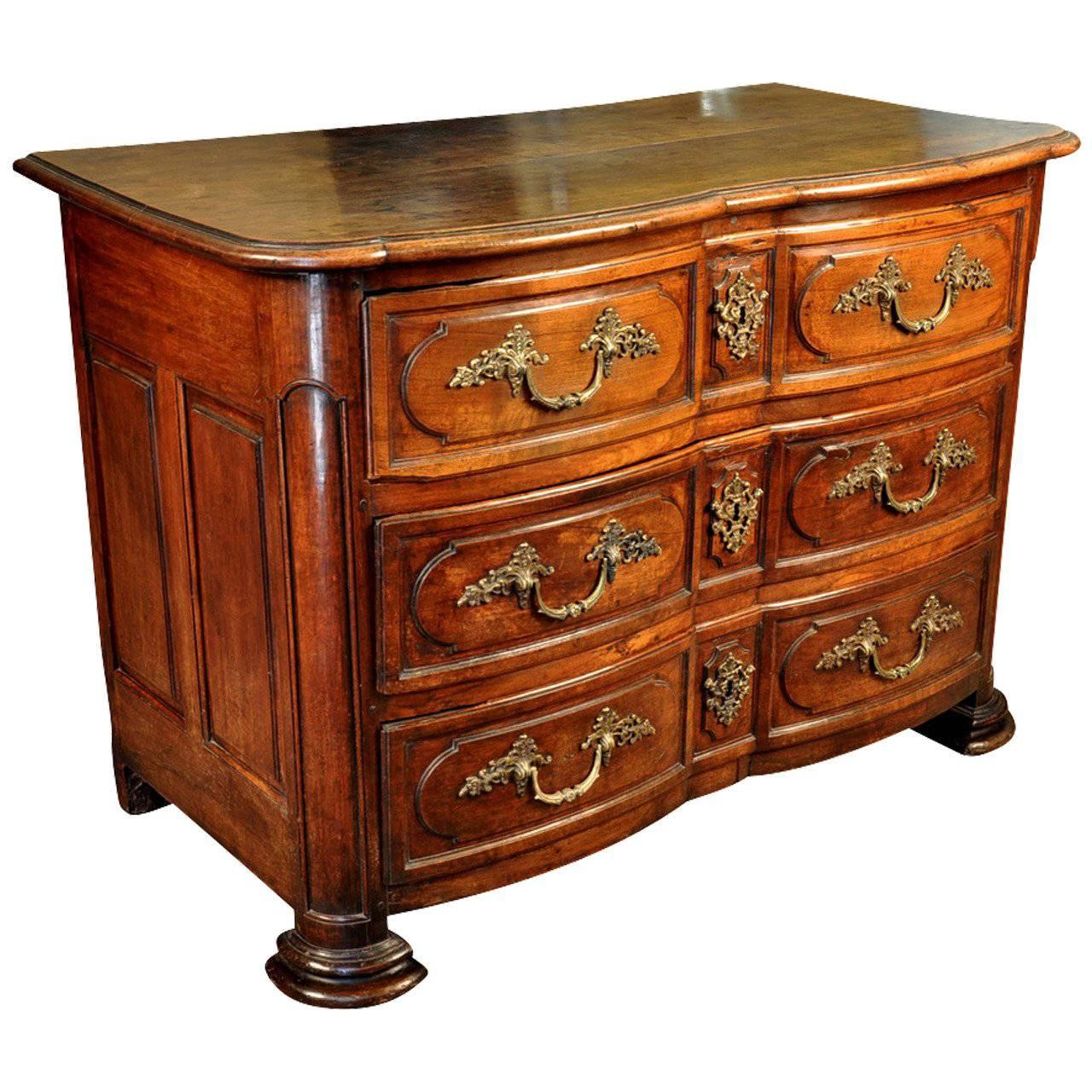 French Louis XIV Style Commode in Walnut
