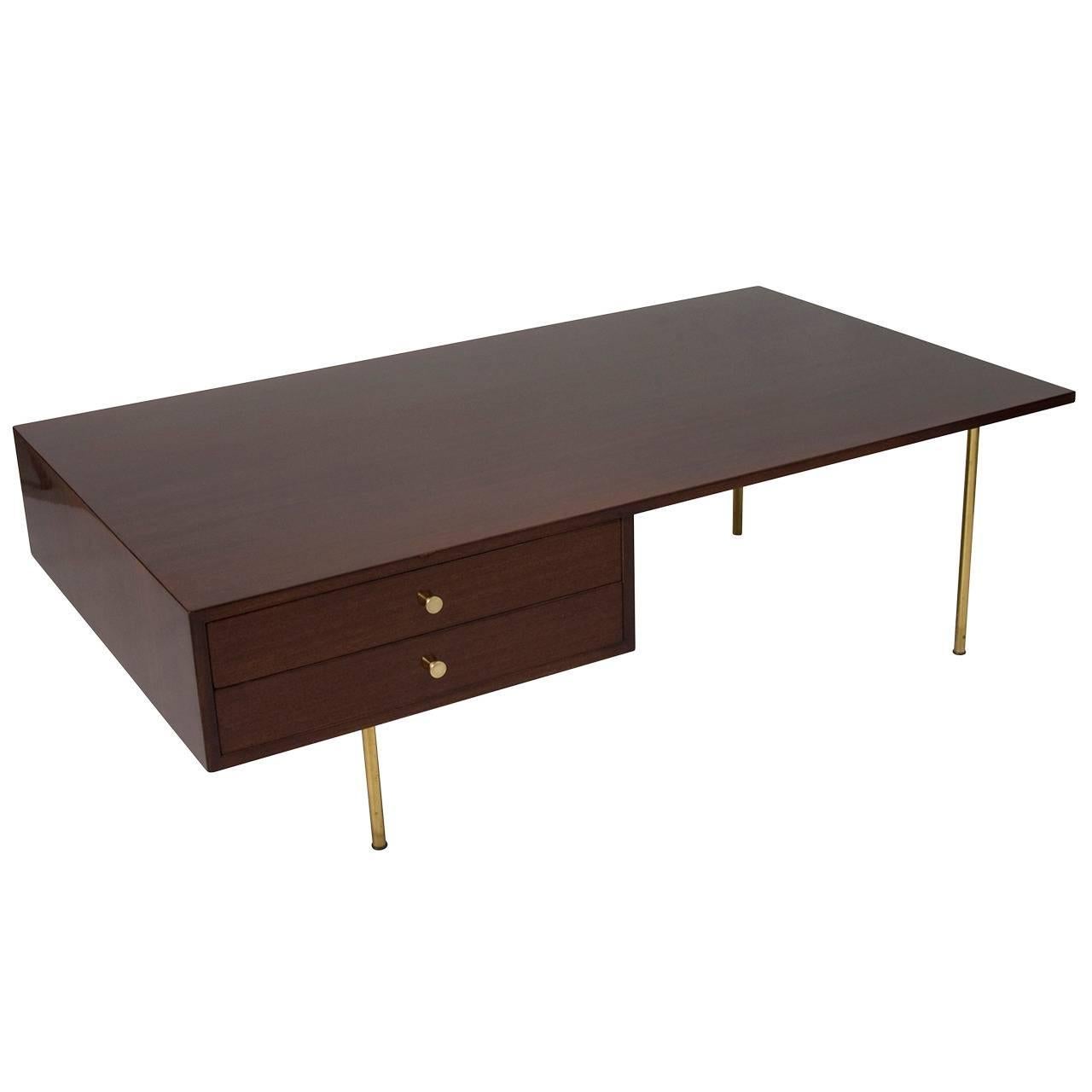 Mahogany Coffee Table by Harvey Probber For Sale