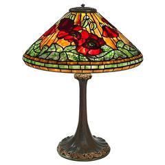 Antique Tiffany Studios New York “Wire Mesh Poppy” Table Lamp