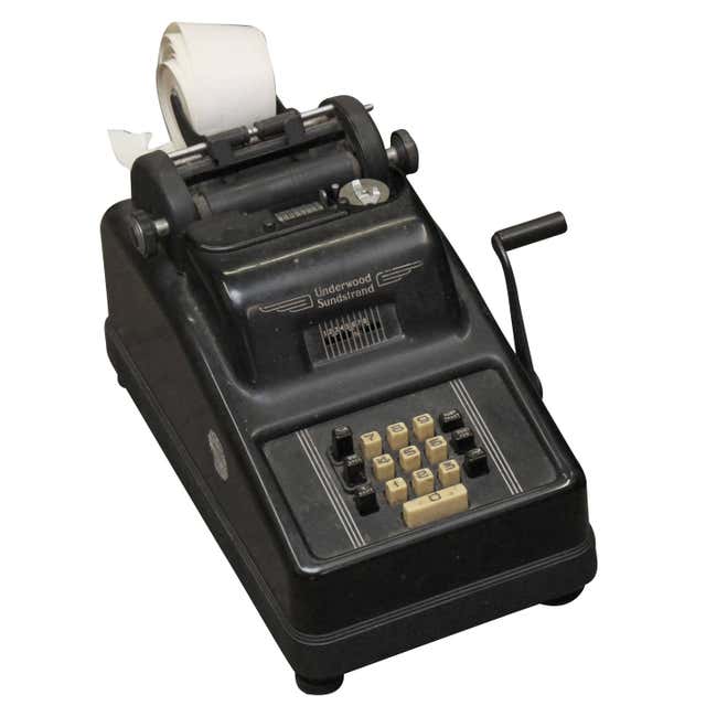 Desk Adding Machine Art Deco Streamlined Moderne Victor Desk Top Adding Machine For Sale at ...