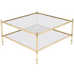 Vintage Maison Baguès Brass Coffee Table