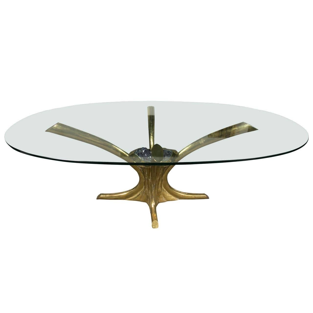 Impressive Table Attributed to Jacques Duval-Brasseur For Sale