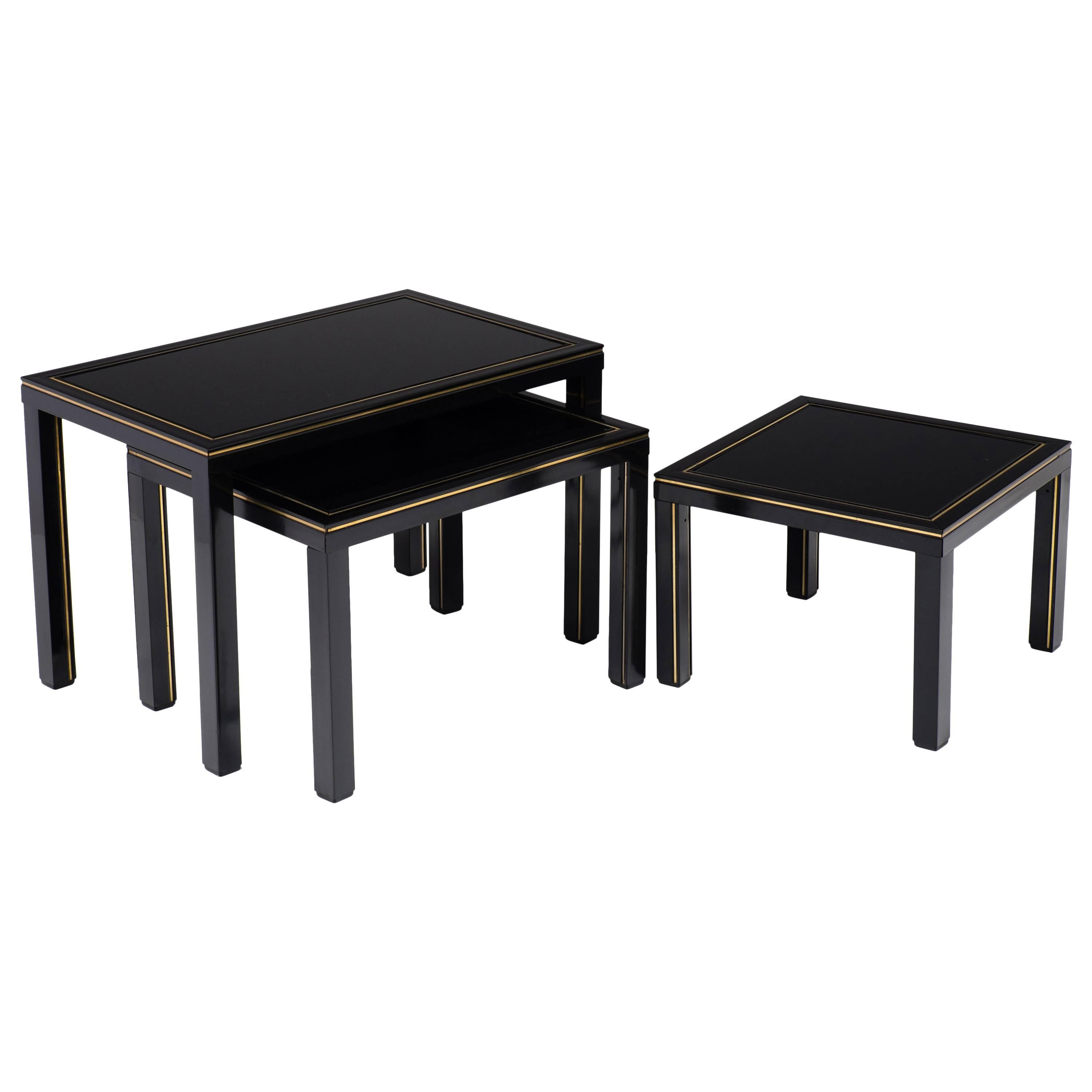 French Vintage Set of Nesting Tables by Pierre Vandel For Sale