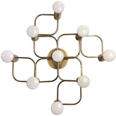 Italian Brass Ceiling Fixture