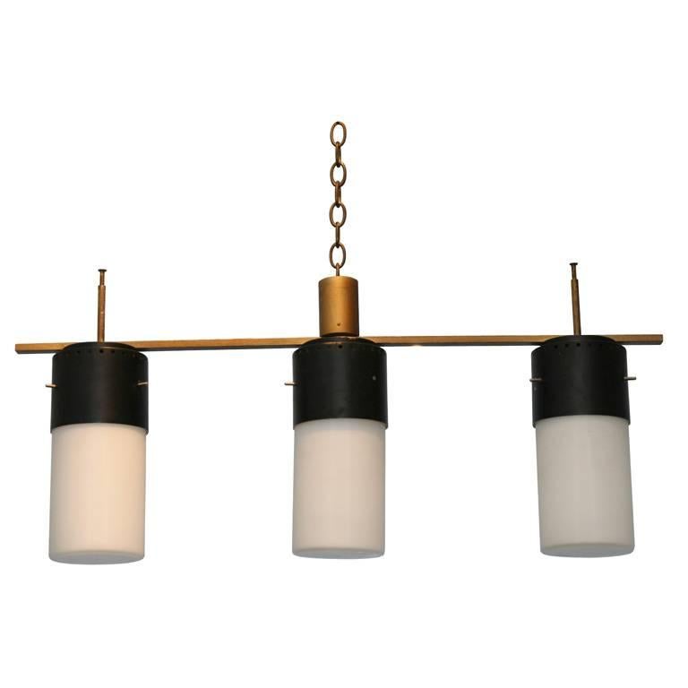 Italian Ceiling Light In Style of Gino Sarfatti for Arteluce For Sale