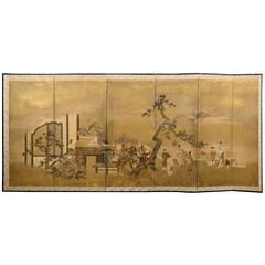 18th century Japanese Screen 5