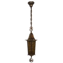 Antique Neo Gothic Bronze Lantern
