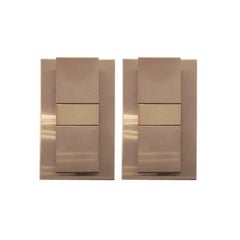 Pair of Sleek Seventies French Sconces