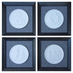 Set of Four Royal Copenhagen Framed Plaques