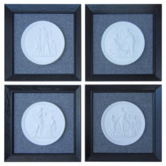 Set of Four Royal Copenhagen Framed Plaques