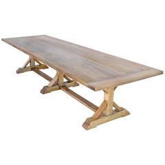 Farm Table in Vintage Oak, Built to Order by Petersen Antiques
