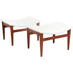 Pair of Teak Ottomans by Finn Juhl