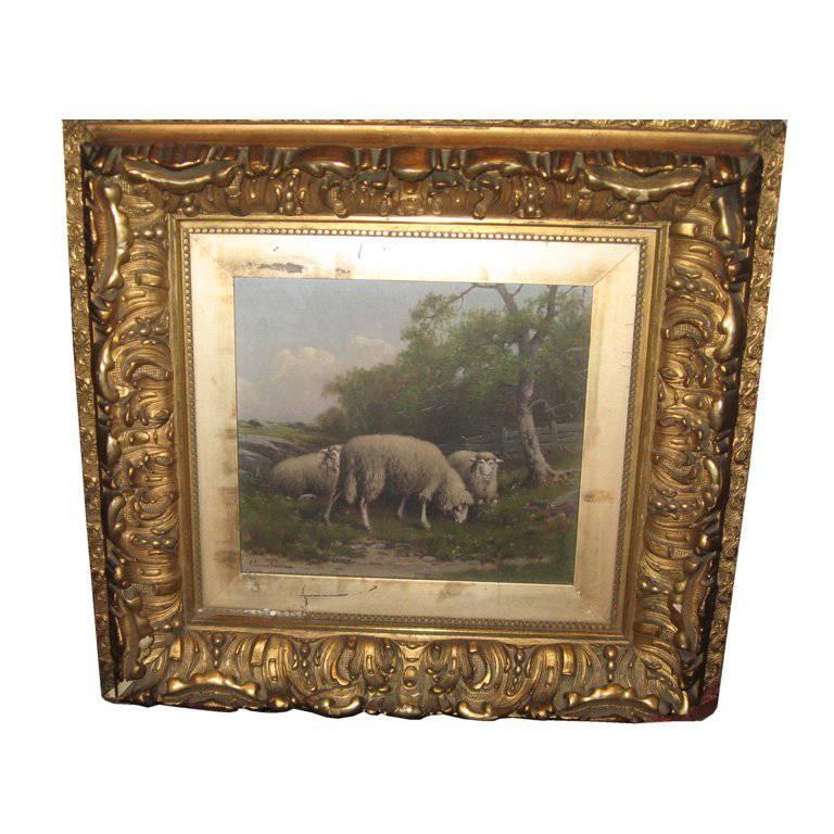 19th Century Oil Painting by American Artist Charles Grant Davidson For Sale