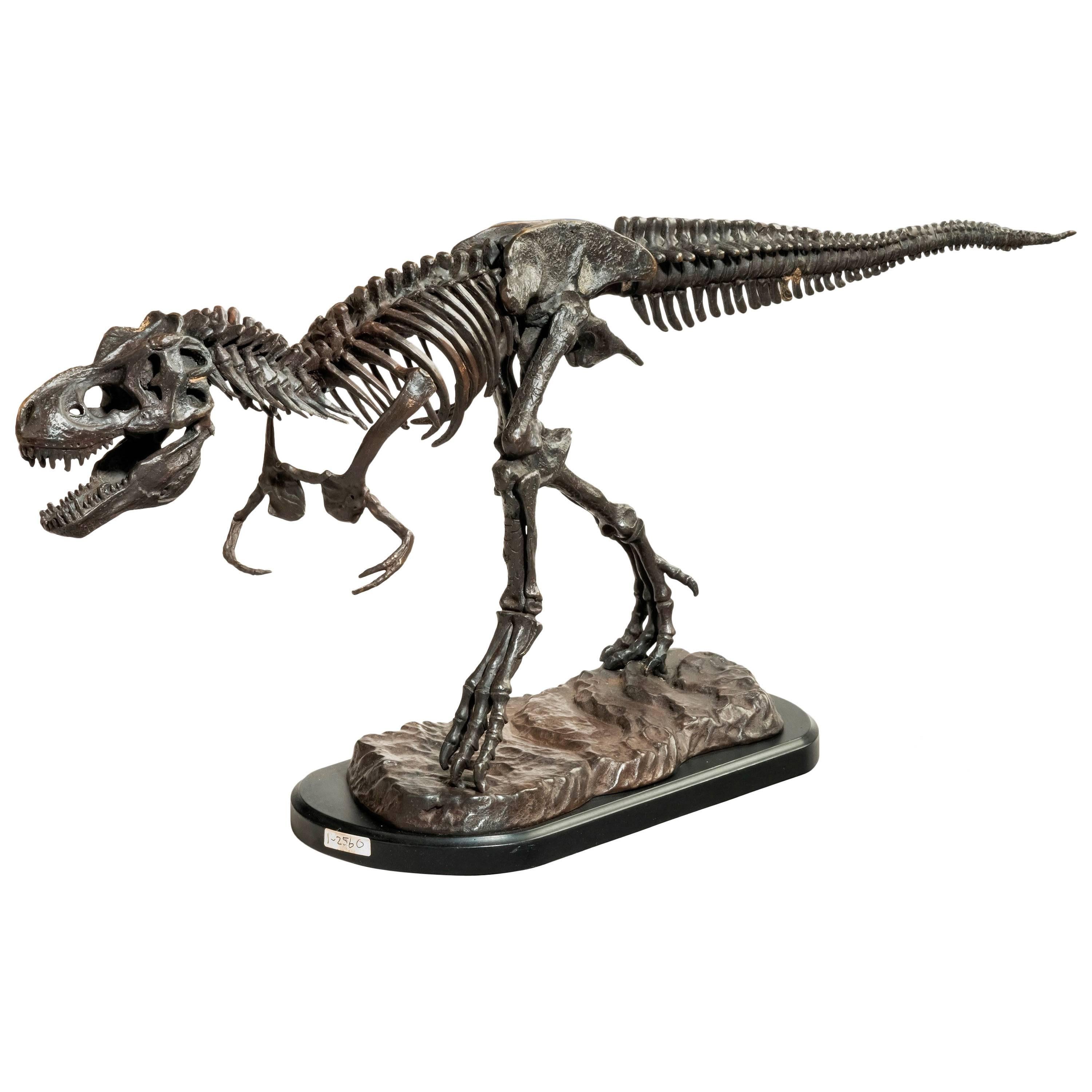 Mid-20th Century Bronze Sculpture of a Dinosaur