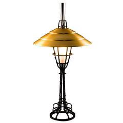 Albert Paley "Corona Table Lamp", Blackened Metal and Glass, 1999 3