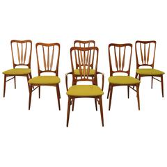 Set of Six Danish Teak Dining Chairs by Koefoeds Hornslet Set of Six Danish Teak Dining Chairs by Koefoeds Hornslet