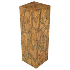 Burl Cork Pedestal Attributed to Milo Baughman