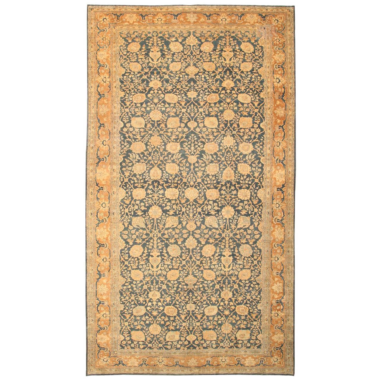 Antique Oriental Tabriz Persian Rug or Carpet