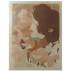 Georges De Feure Lithograph "La Femme Fatale, " 1896 Signed and Numbered
