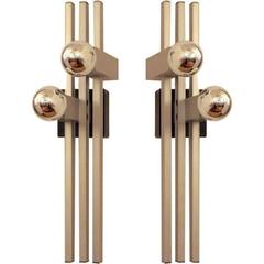 Pair of Esperia 1980s Art-tech Wall Lights 12